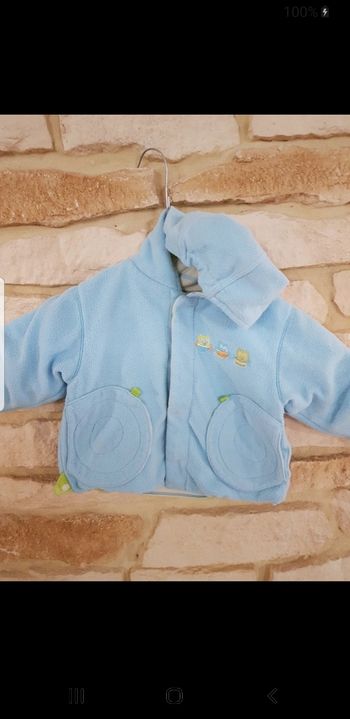 Veste reversible bébé taille 3 mois