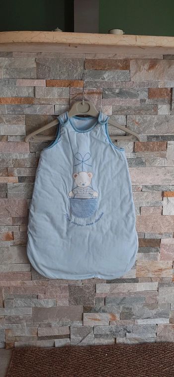 Gigoteuse en coton bleu clair 6 mois