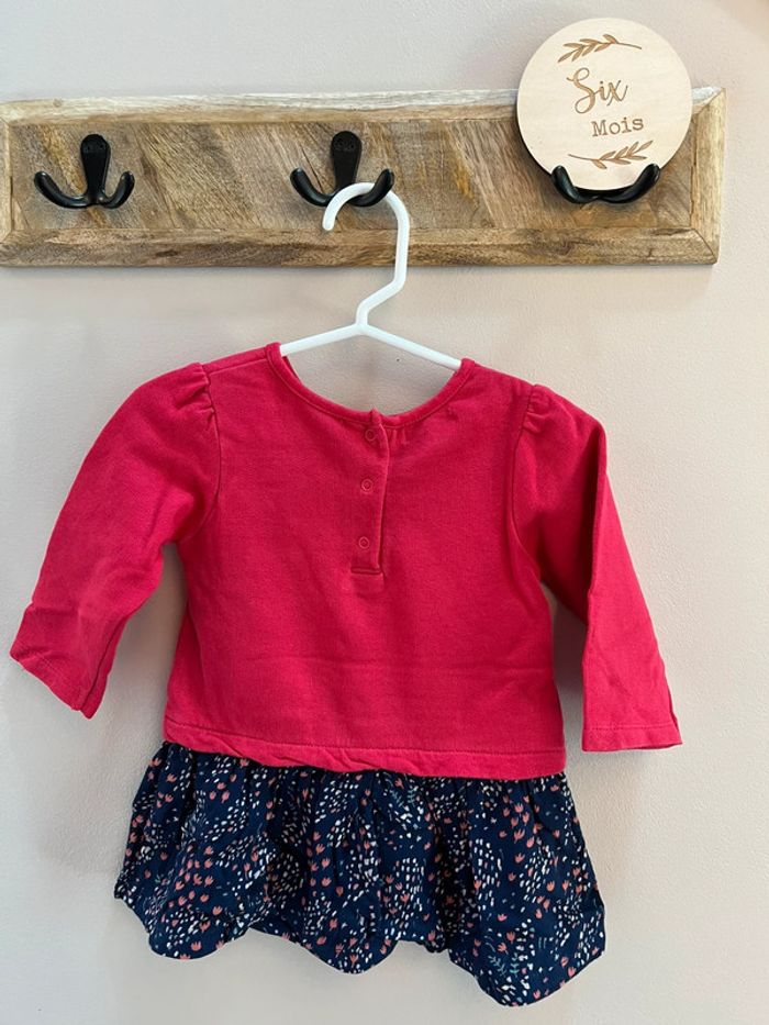 Robe bi matière du pareil au même 6 mois - photo numéro 5