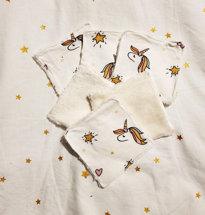 Lot de 6 lingettes - Licorne 1
