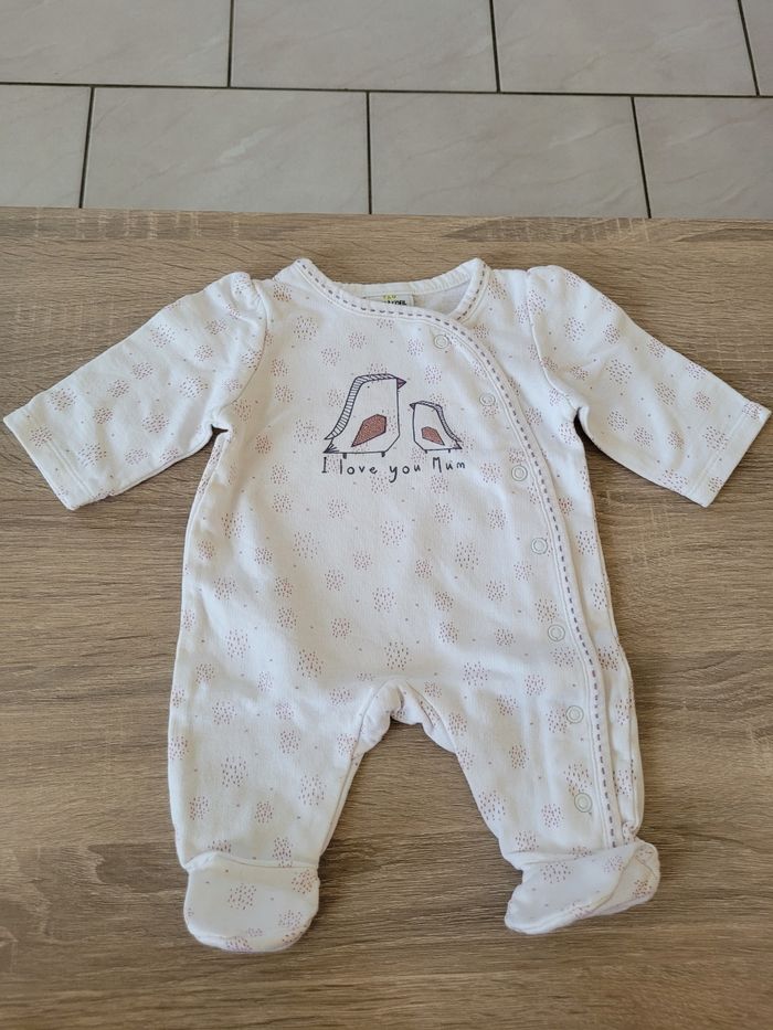 Lot de 3 pyjamas fille en 1 mois - photo numéro 5