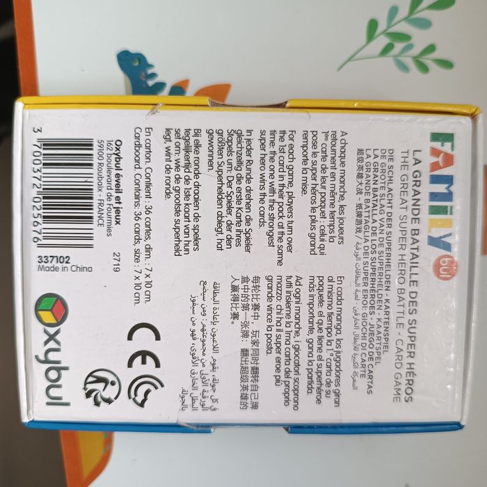 Jeu de cartes "la grande bataille des super-héros" de chez familybul - photo numéro 2