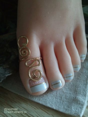 Bague orteil bohème dorée