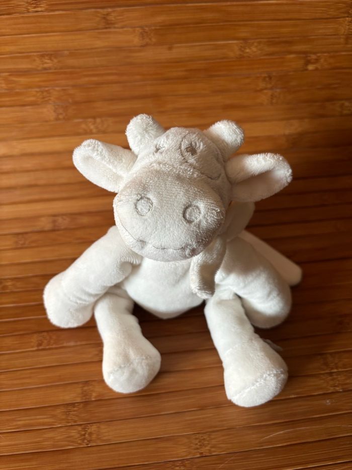 Doudou vache Lola blanche noukie’s 25 cm - photo numéro 3