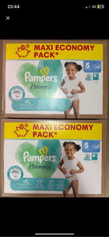 Couches Pampers, harmonie T5