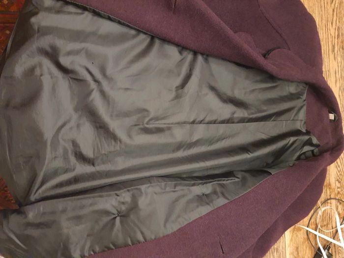 Manteau bordeaux Cristel fr 42 en 70%laine - photo numéro 11