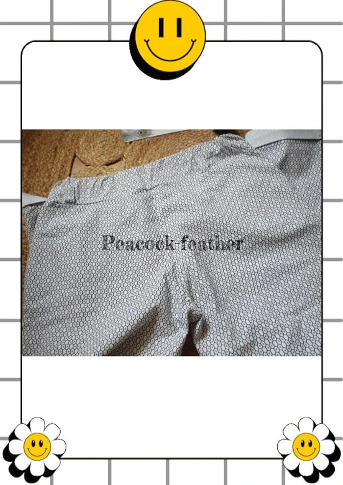 Pantalon blanc imprimé neuf 46 - photo numéro 6