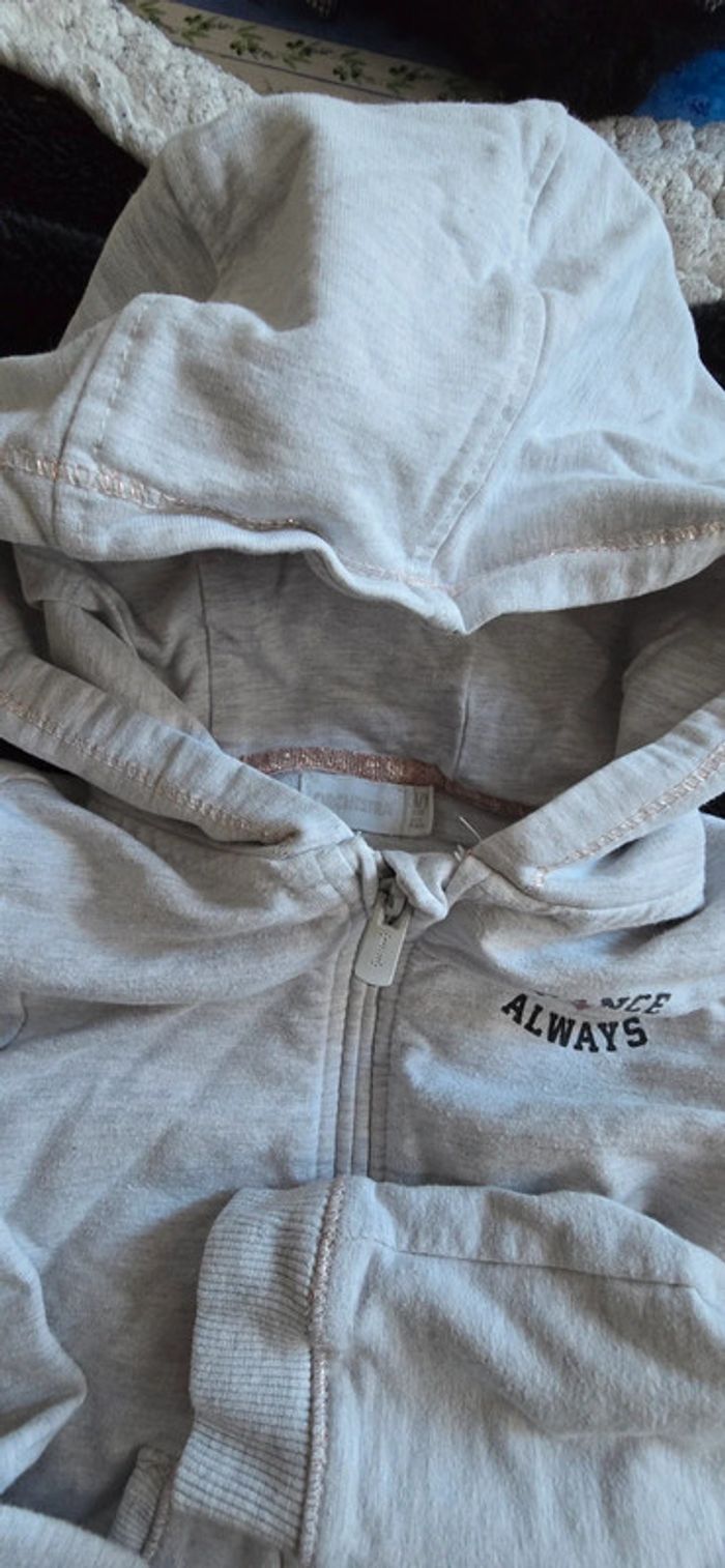 Sweat a capuche zippée 5 ans - photo numéro 4