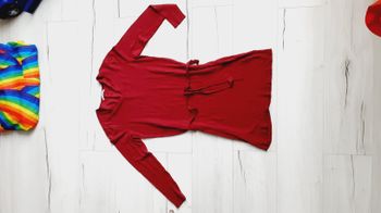 Vêtement femme robe pull bordeaux Camaïeu taille 1