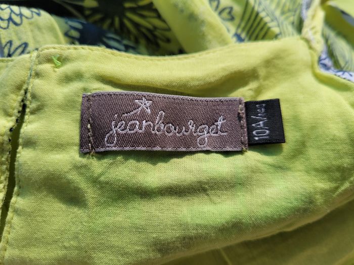 Magnifique robe d'été Jean Bourget, colorée tons vert, 10 ans - photo numéro 11