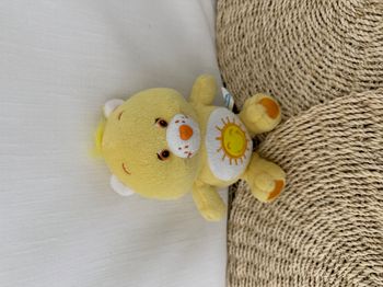 PELUCHE DOUDOU JEMINI OURS BISOUNOURS GROSJOJO SOLEIL JAUNE