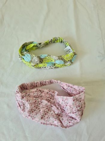 Lot de 2 bandeaux/fichus