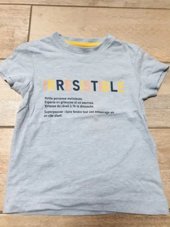 T shirt manches courtes 2 ans Jules