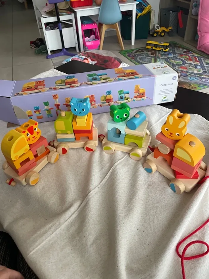 Train bois djeco créaroule neuf - photo numéro 5