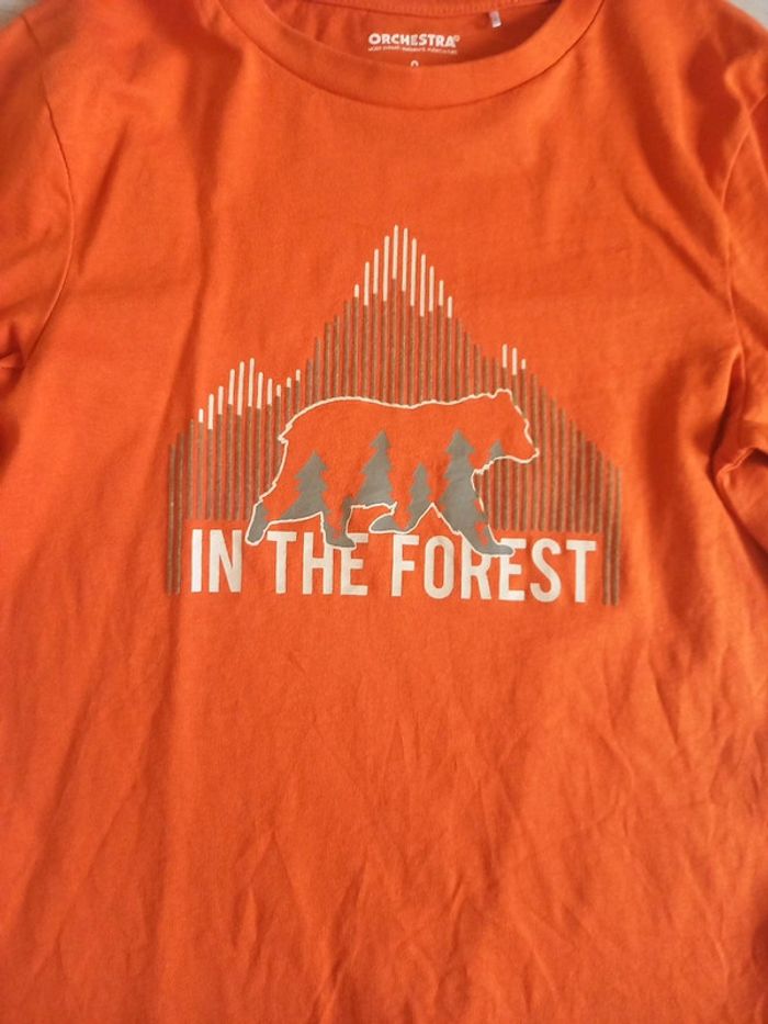 tee shirt long orange - photo numéro 2