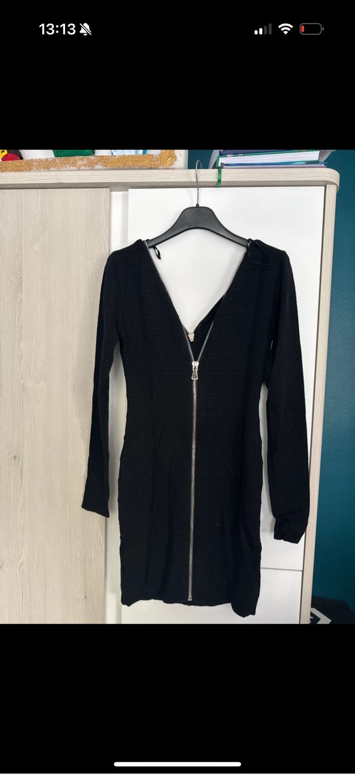 Robe pull noir femme - photo numéro 2