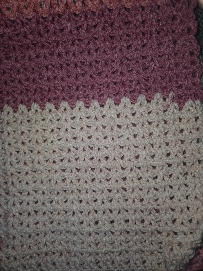 Jolie écharpe pour l'hiver fair main au crochet - photo numéro 5