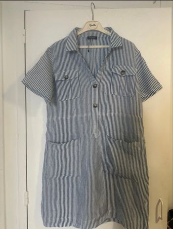 Robe rayée noire et blanche sans manches Mango taille M TBE : Achat occasion | Robes mi-longues (femme) Mango Multicolore Très bon état