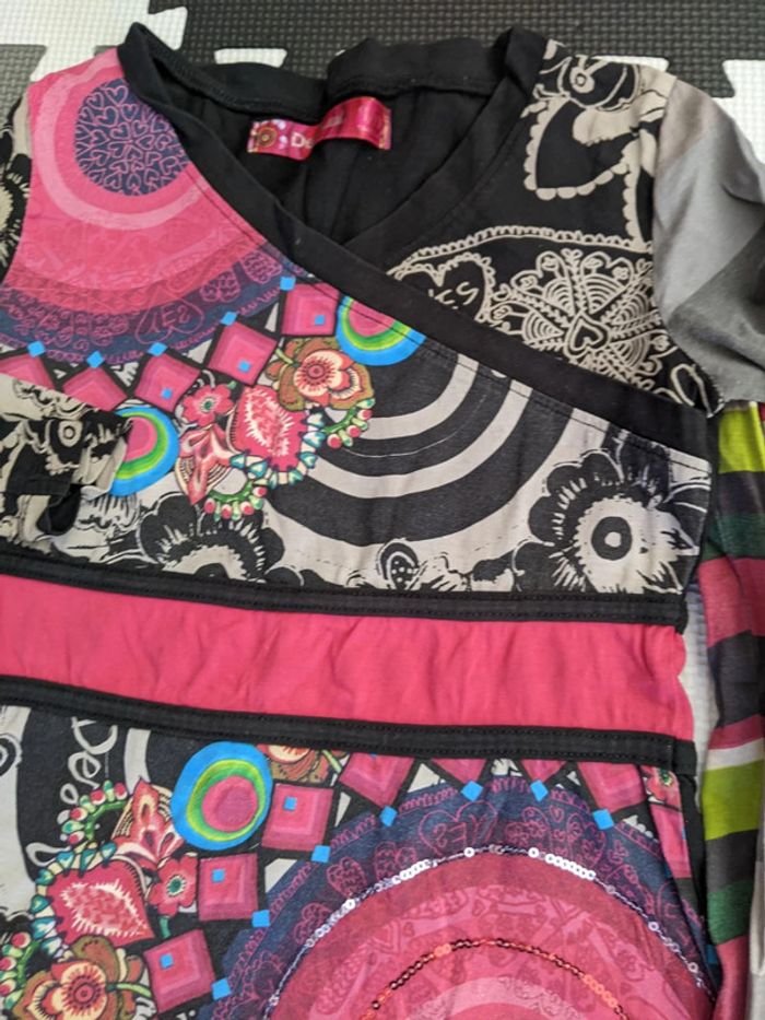 Lot de 2 TS manches longues Desigual 9/10 ans - photo numéro 2