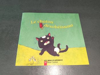Livre enfant le chaton désobéissant
