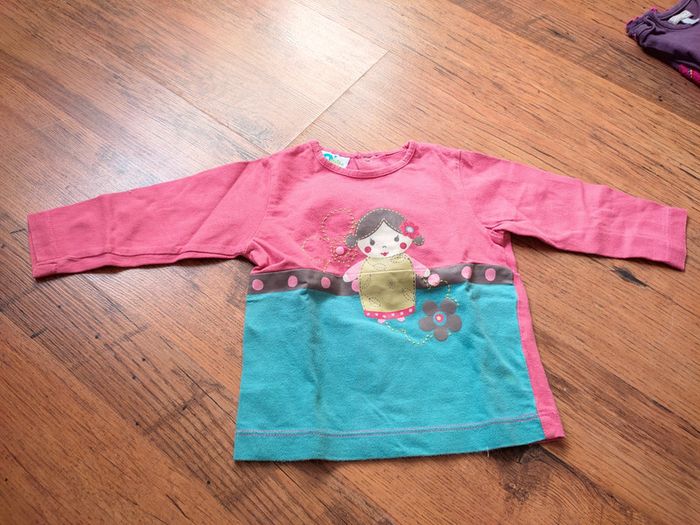 🌺 gros Lot de 14 tee shirts manches longues 6 mois🌺 - photo numéro 12