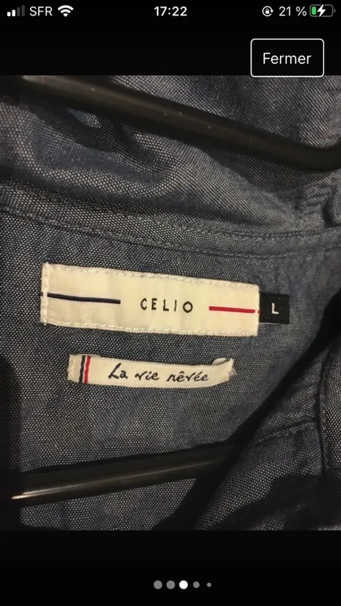 Superbe Marinière homme en L excellent état de la boutique Celio - photo numéro 2