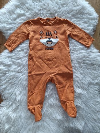 Pyjama léger 1 pièce tigre Kiabi 3 mois 56-62 cm 6 kg
