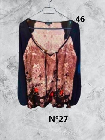 N°27 Blouse multicolore T46. Clara Vitti.