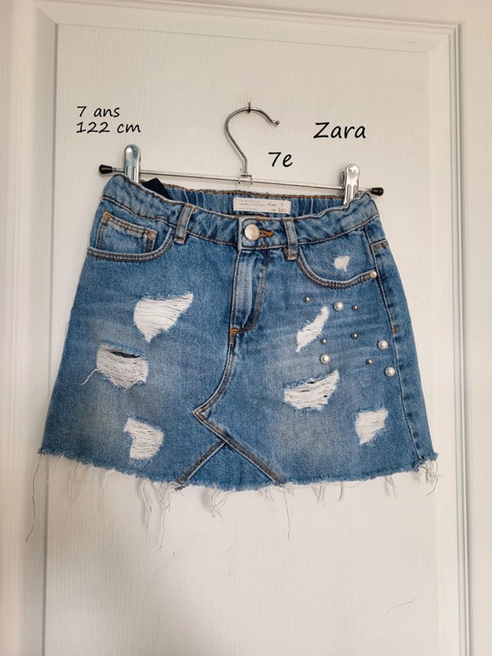 Jupe jean zara 7 ans avec perles