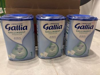 3 boîtes neuves Lait Gallia Galliagest Premium 1