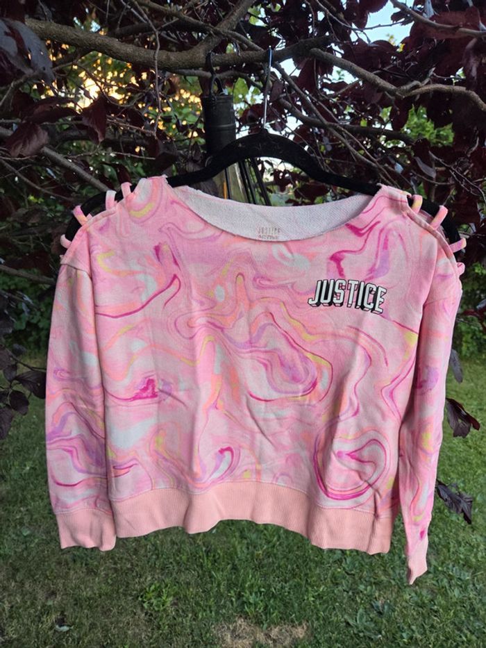 Pull leger tie and dye fille