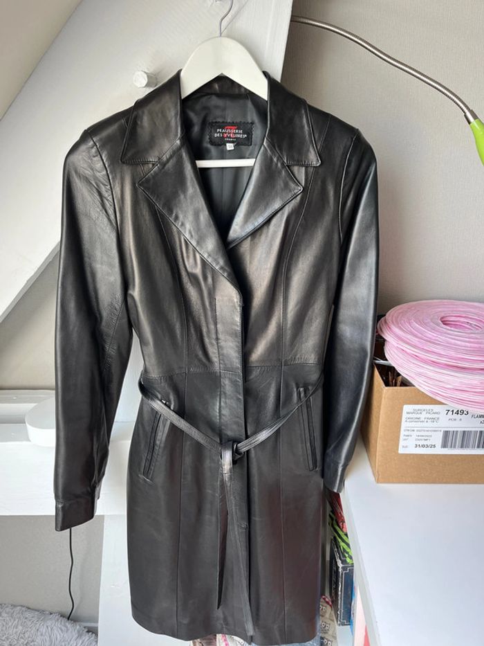 Veste/manteau en cuir peausserie des Yvelines 36