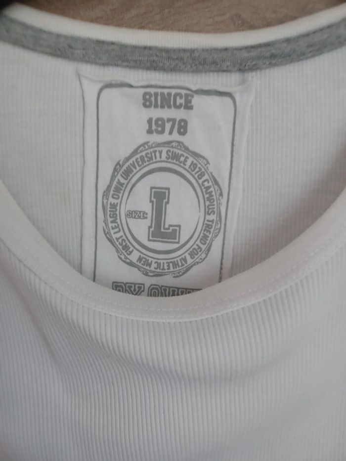 Débardeur blanc Homme Taille L OWK - photo numéro 2