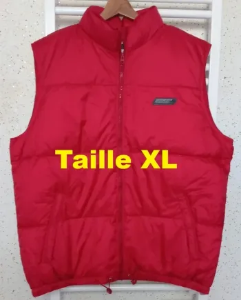 Doudoune sans manche rouge Lotto Taille XL
