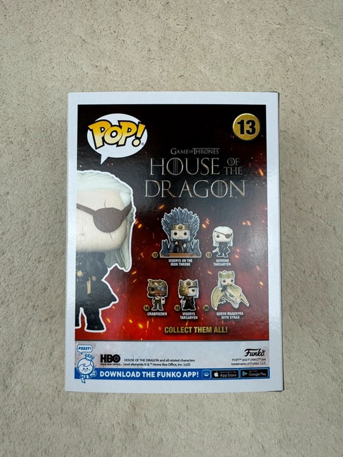 Figurine Funko Pop House of Dragon Aemond Targaryen 13 - photo numéro 3