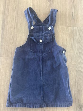 Robe salopette en jeans bleu TAO taille 6 ans