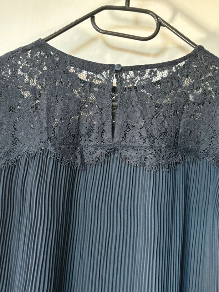 Robe plissée bleue marine Kiabi - taille 34 - photo numéro 5