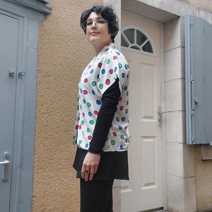 Superbe chemisier Vintage pour s/m - photo numéro 3