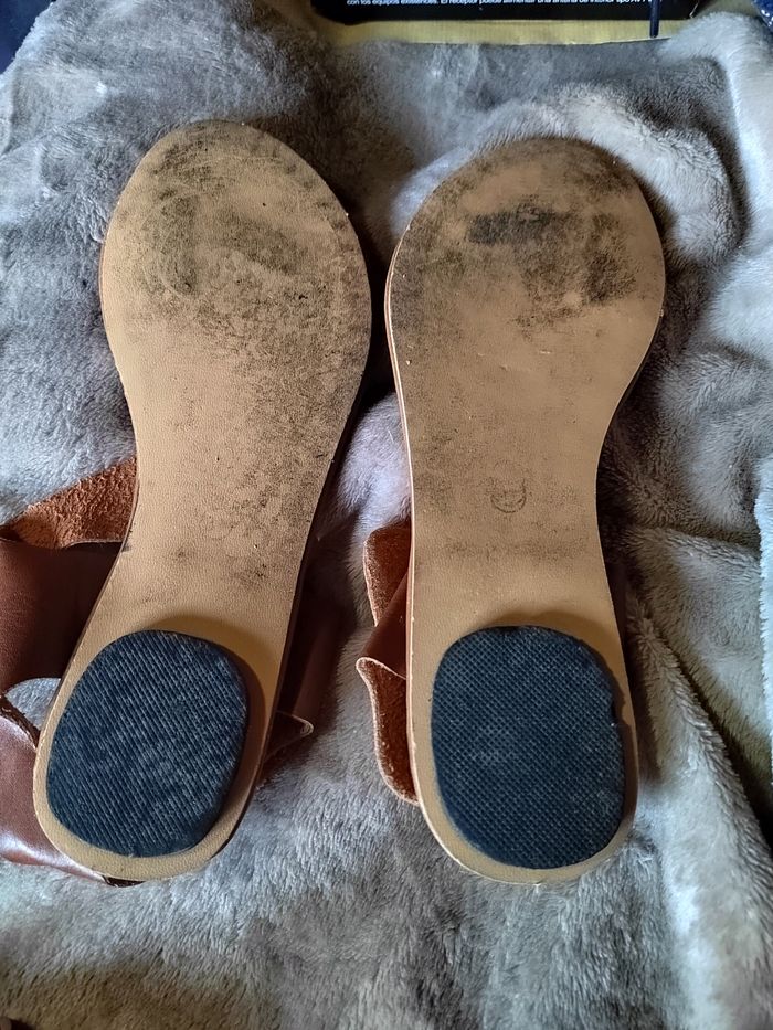 Sandales effet cuir - photo numéro 3