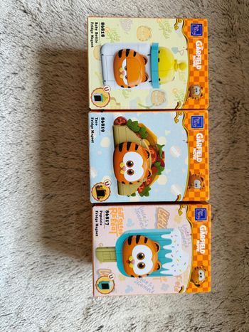 Pantasy x Garfield – Lot de 3 Magnets à construire 86817 - 86818 - 86819 – Neufs & Scellés