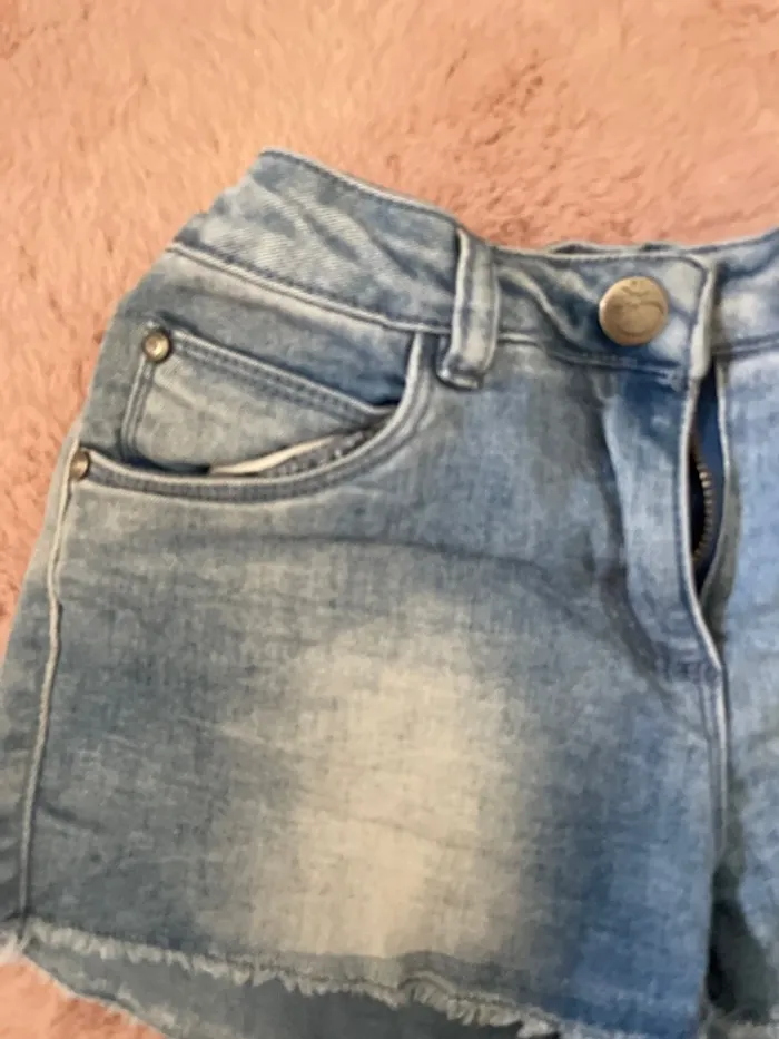Short jean bleu court - photo numéro 2