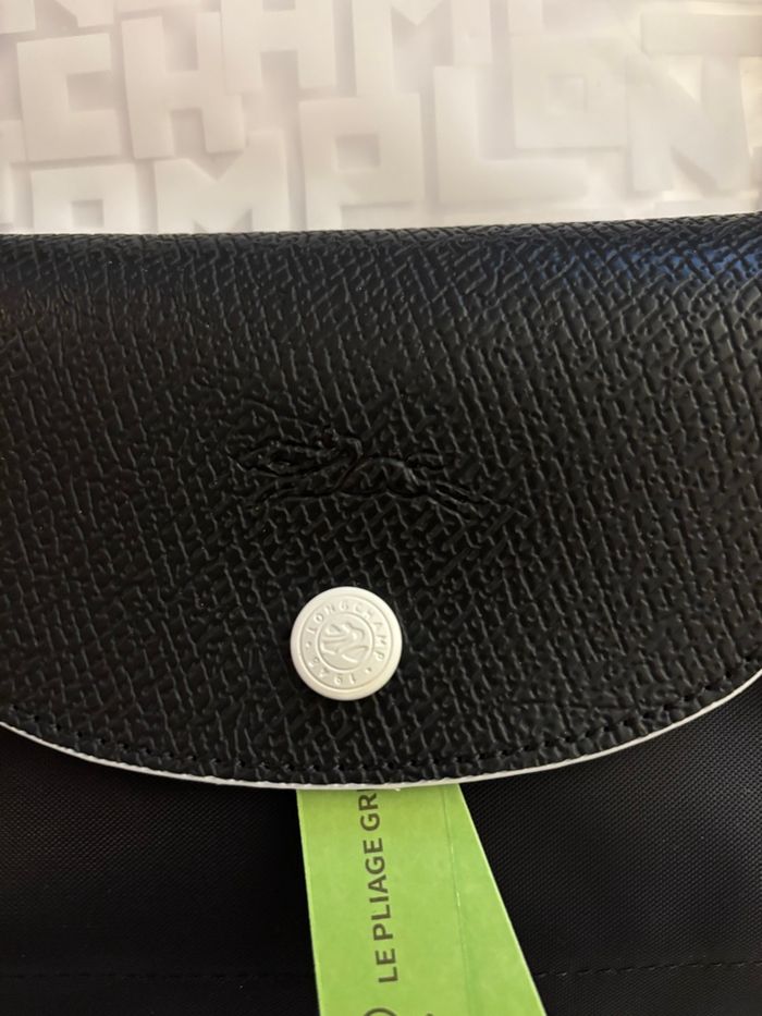 Sac Longchamp couleur noir finition blanche - photo numéro 5