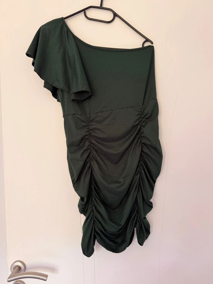 Robe moulante vert sapin – Taille L - photo numéro 2