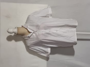 Chemise manches courtes femme blanche