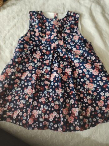 Robe 12 mois motif fleurs