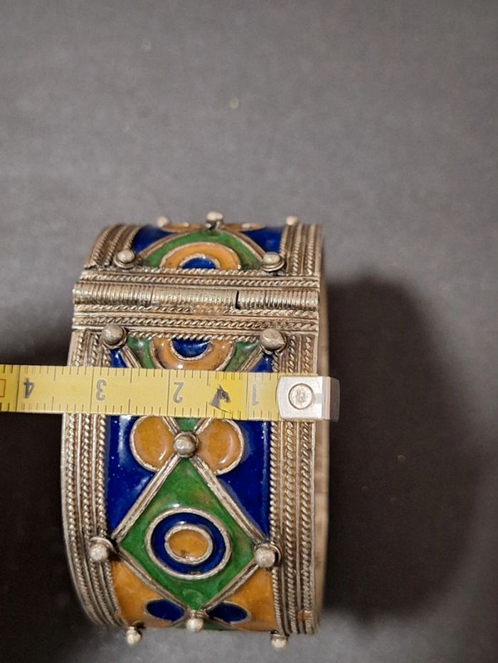 Manchette bracelet berbère ancien vintage - photo numéro 13