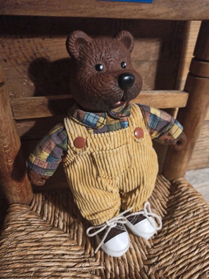 Peluche ours les copains de la forêt berchet tbe - photo numéro 4