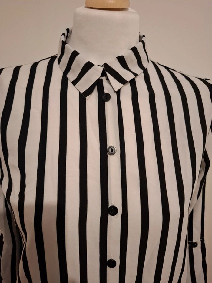 Chemise longue rayée Bel & Bo taille S 36 - photo numéro 3