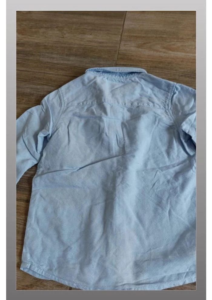 Belle chemise bleue claire 5 ans tape à l œil - photo numéro 3