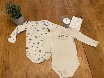 Lot de 2 bodies petit bateau 18mois